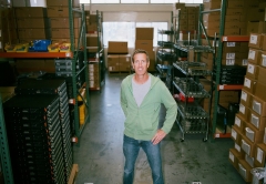 Brian Stadtmiller standing in Terabit Systems' warehouse