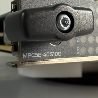 Close-up image of a Juniper_MPC5E-40G10G by Terabit Systems